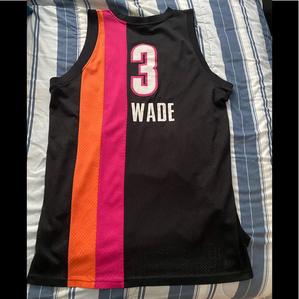 Reebok DWAYNE WADE Miami Heat throwback jersey